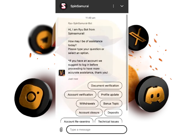 Spin Samurai suppport
